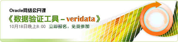 Oracle网络公开课《数据验证工具－veridata》